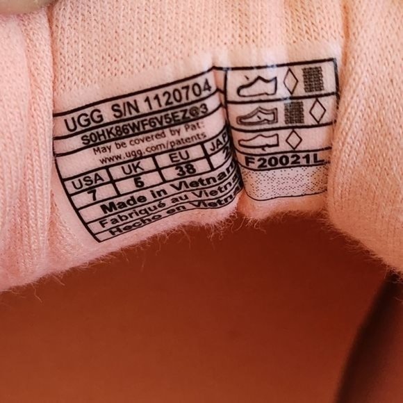 Ugg Posie Pink / White La Flex Slip On Trainer, Size 7 - Picture 4 of 15